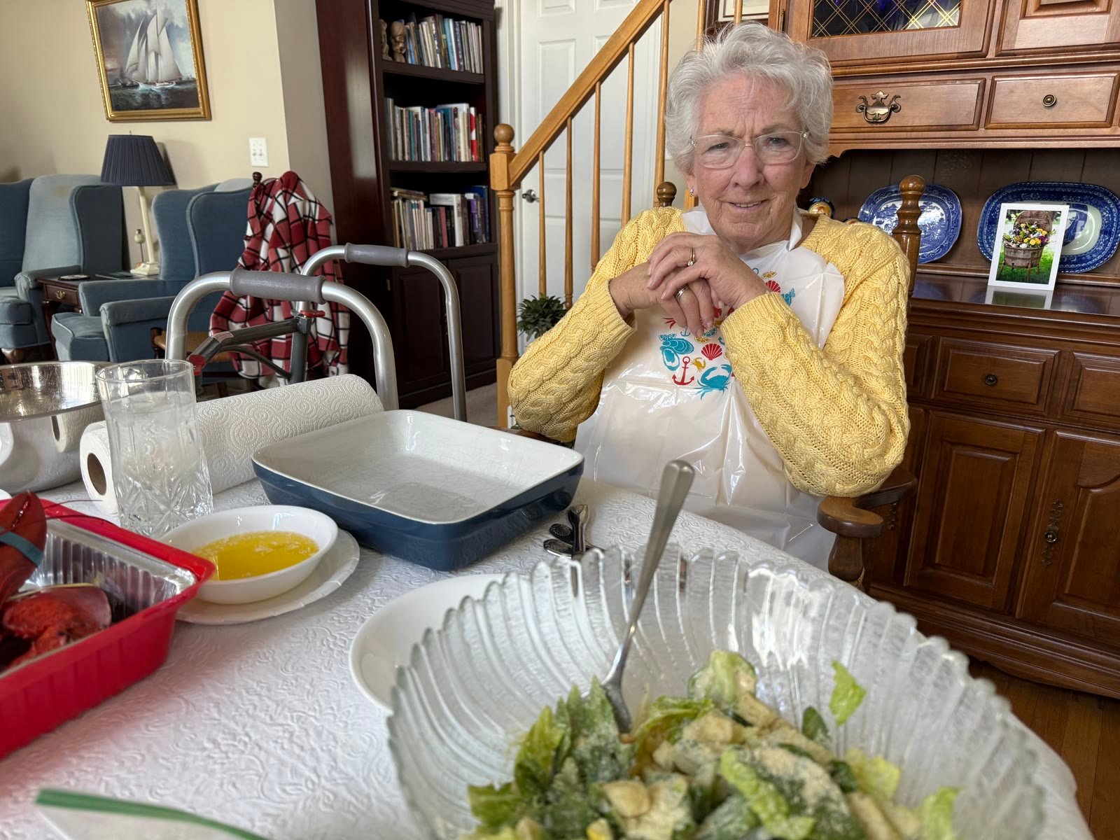 Beth Jones at the table